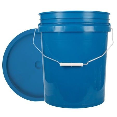 World Enterprises Bucket, 12 in H, Chevron 5CHBLU,345SCHBLU